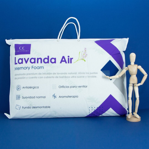 Pack X 2 Almohadas Viscoelástica Aromática De Lavanda