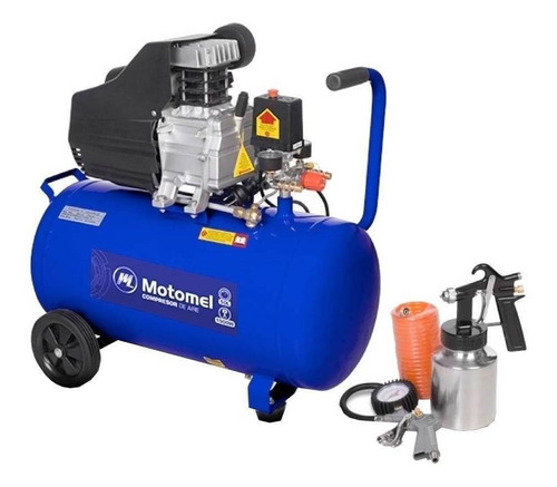 Compresor de aire eléctrico Motomel MCA50K 50L 2.5hp 220V - 240V 50Hz azul