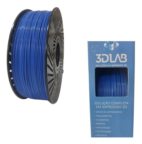 Filamento Abs Premium Azul 3dlab 1kg 1,75mm