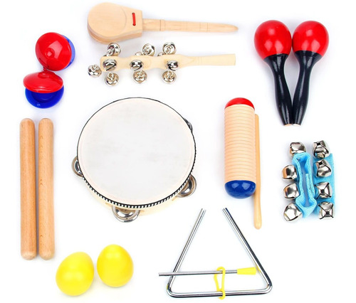 Boxiki Juego De Instrumentos Musicales Para Ni?os, 16 Piezas