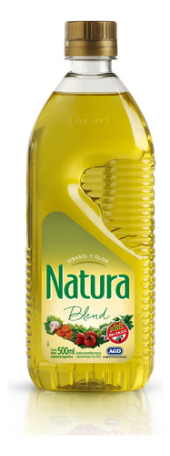 Aceite blend girasol y oliva Natura botellasin TACC 500 ml 