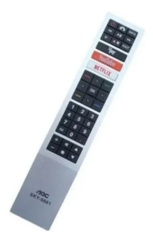 Controle Remoto Tv Aoc Led Smart 4k - Youtube Netflix Full