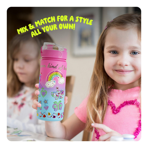 Kit De Decoración De Botellas De Agua Dan&darci Que Brillan