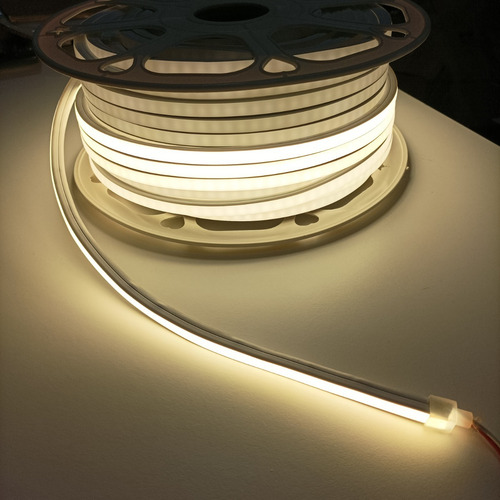 Imagen 2 de 3 de Manguera Neon Flexible 14x14mm 5mts Exterior 2835 12v Blanco