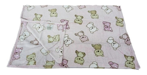 Cobertor Microfibra Estampado Baby 80cm X 1,10m Urso Listra