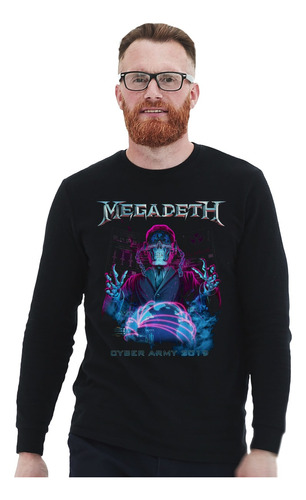 Polera Ml Megadeth Cyber Army 2019 Metal Abominatron