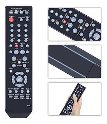 Reemplazo De Pzl J Para Samsung Dvd Vcr Combo Player Control