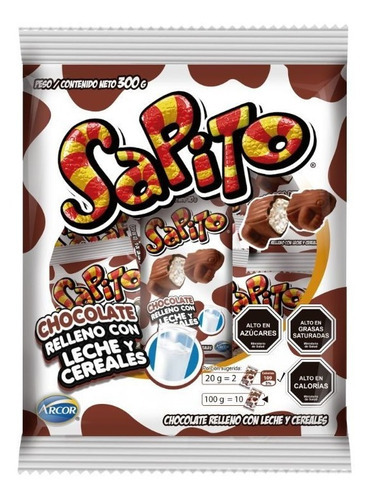 Sapito - Chocolate Relleno (bolsa Con 30 Unidades)