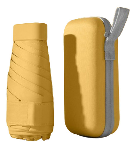 Mini Paraguas Cápsula De Bolsillo Con Protección Uv Portátil