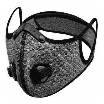 Mascarilla Negra Doble Filtro Deportiva
