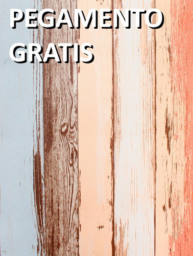 Papel Tapiz 3d Madera Duela Multicolor .53x10m Rinde 5.3m² Marrón