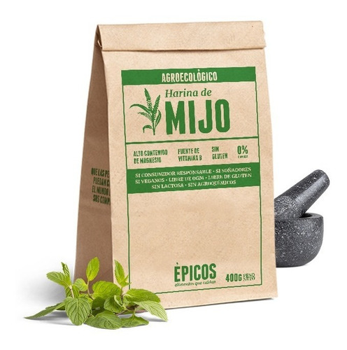 Harina Quinoa, Amaranto, Mijo, Lupino, Sarraceno, Sorgo Teff