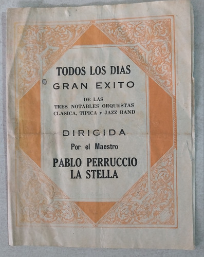 Antiguo Programa De Capitol Theatre. 16 De Julio De 1929. (Usado)