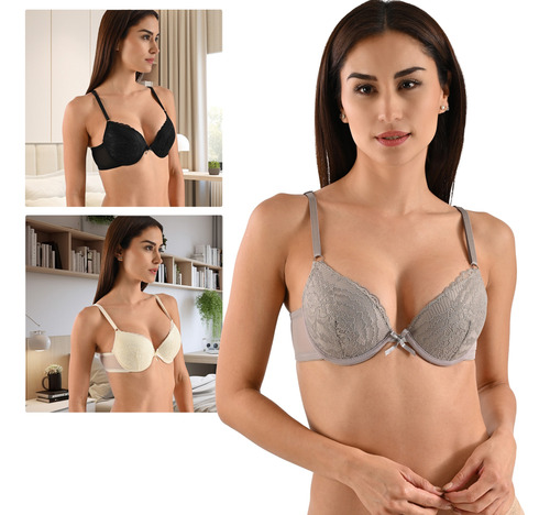 Brassier Cómodo Para Mujer Pink Label Set 2 Modelo 2503