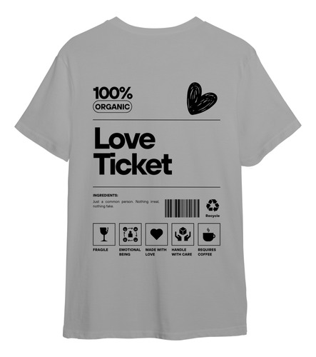 Remera Love Ticket Waved Edición Limitada