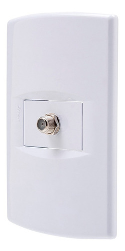 Imagen 4 de 6 de Llave De Luz Sica - Toma Para Tv - Blanca - Iram