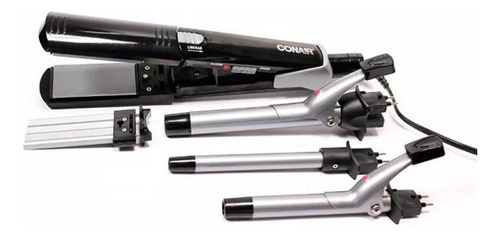 Combo Tenazas Rizadoras, Alaciadora Y Waflera Cb603 Conair