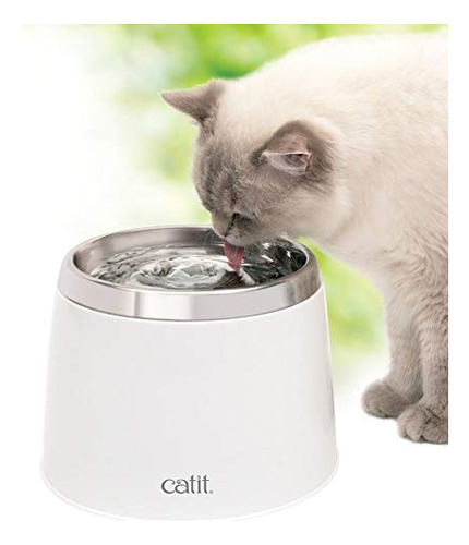 Fuente De Agua Cat Catit Fresh & Clear De Acero Inoxidable