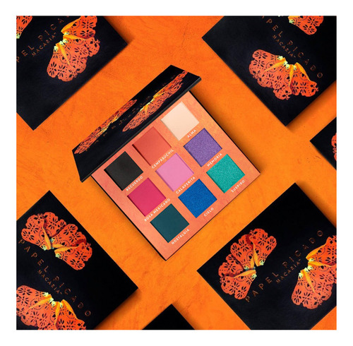 Macaria ® papel Picado Shadoweye Palette 9 Sombras México Ev Color Multicolor