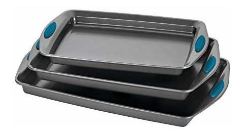 Rachael Ray Bakeware Nonstick Cookie Pan Set, Lnzdq