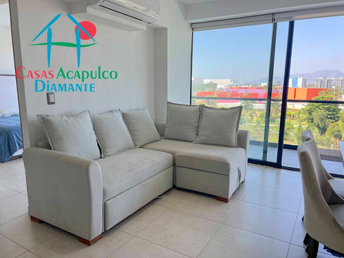 Cad Altamar Victory 402. ¡confort Y Estilo En Acapulco Diamante! Departamento Con Terraza Y Vista A Las Áreas Comunes