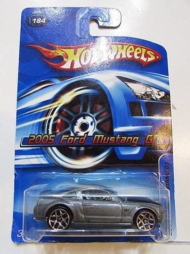 Hot Wheels #-184  Ford Mustang Gt Gris 5y Ruedas Colecciona.