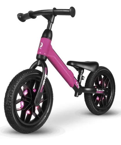 Bicicleta De Equilibrio Sin Pedales Luces Led Qplay Spark Cuotas