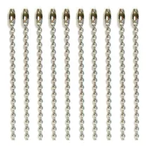 Comprar 100 Corrente De Bolinha Ferro Com Canoa 12Cm X 2,5mm Para Tag Chaveiro Confecção Calçados
