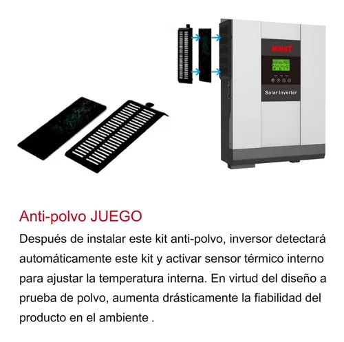 Must Inversor Cargador Pv18 3024 Mppt 80a Kit Solar Pv3024t