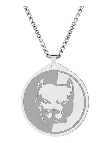 Chengxun-collar Con Colgante De Toro Pit Para Homb Silver