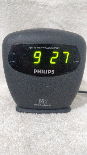 Reloj Despertador Digital Phillips Radio Am / Fm, Snooze 