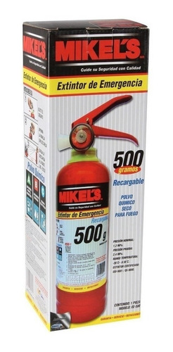 Imagen 8 de 8 de Extintor De Emergencia 500 G Polvo Quimico Abc Mikels