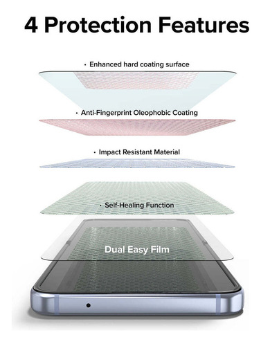 Mica Gel Ringke Easy Film Para Galaxy Z Flip 4 Flip4 2-pack