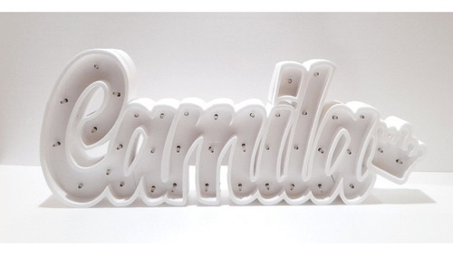 Nombres Iluminados 5 Letras En 20 Cm Polyfan Luz