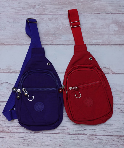 Mochila Pechera Morral. Comodidad Y Estilo Rojo Lisa