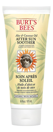  Aceite calmante para cuerpo Burt's Bees Aloe & coconut oil after sun soother en tubo 177mL