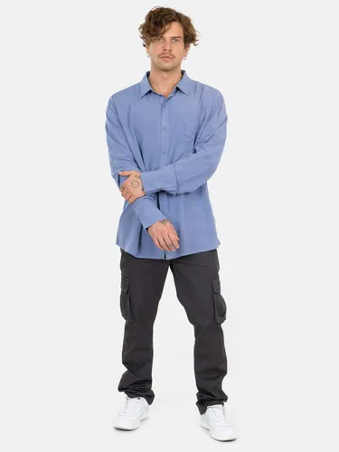Camisa Ml Sunset Shore Azul Hombre Maui And Sons