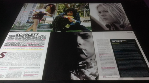 (ae085) Scarlett Johansson * Recortes Revistas Clippings
