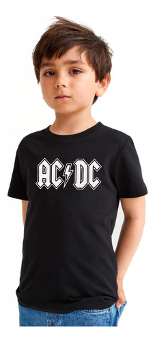 ¡oferta! Polera Manga Corta Banda Musical Acdc 