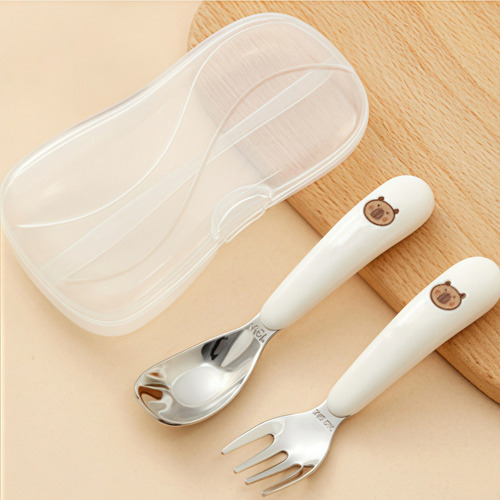 Vajilla Infantil Con Forma De Tenedor Y Cuchara Con Estampad