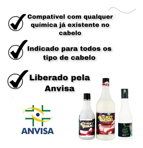 Imagem 4 de 6 de Escova Sem Formol Premium Hot Iron 2.0 500 Ml Original Liso