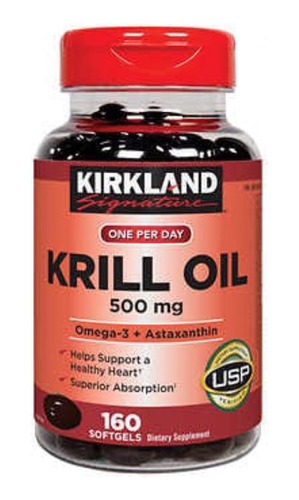 Krill Oil 500 Mg., 160 Cápsulas De Gel.