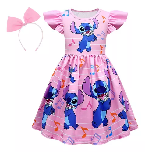 Disfraz de Stitch para niños y niñas de 1, 3, 7, 9 y 10 años, ropa de  Cosplay, vestido de fiesta, vestidos de princesa para niñas, vestido de  cumpleaños Up6M Gao Jinjia LED