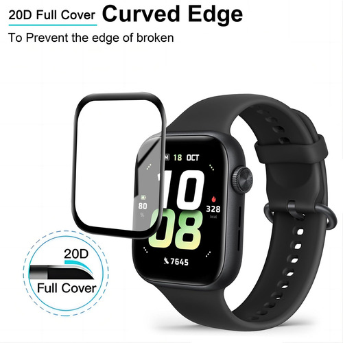 4x Mica De Screen Protector Pantalla Para Honor Watch 5 Soft
