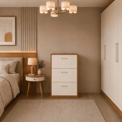 Sapateira 3 Portas Design Minimalista Suporta Até 20 Pares