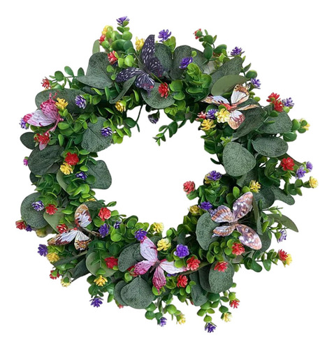 Corona De Primavera, Corona De Hojas De Eucalipto, Corona