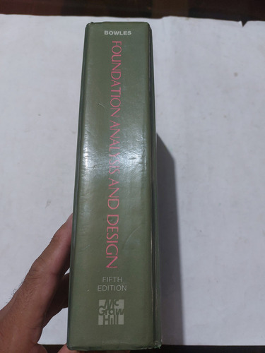 Libro Análisis Y Diseño De Cimientos Joseph Bowles (Usado)