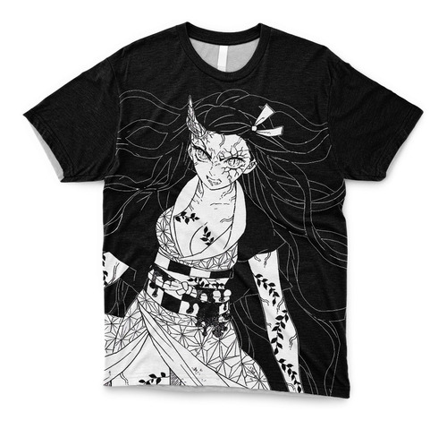 Imagen 1 de 6 de Remera Fullprint - Anime Cod:211 Kimetsu No Yaiba
