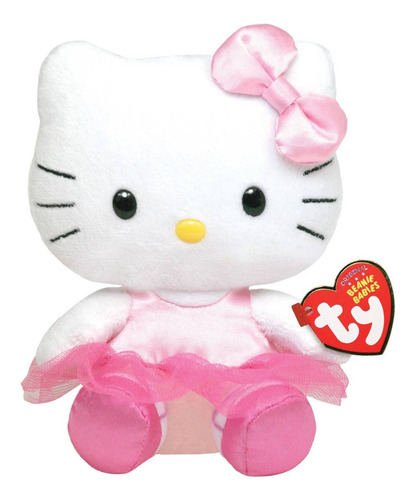 Imagem 2 de 6 de Boneca De Pelúcia Hello Kitty Bailarina 15 Cms Ty Dtc