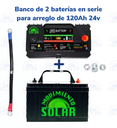 Batería Solar 120ah 12v Kit X2 Para 120ah 24v Tipo Lth Cale